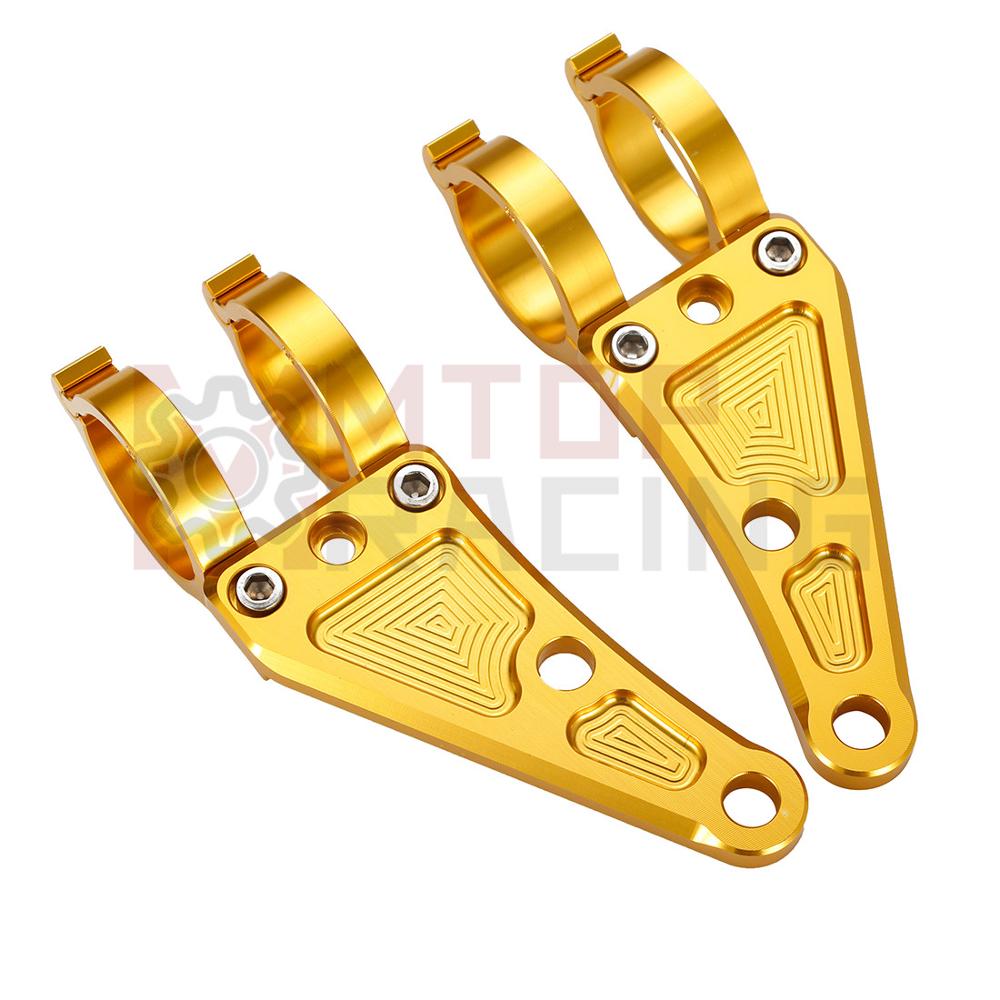 Mountain Biking With Dog - Motocicleta CNC Headlight Mount Bracket, Fork