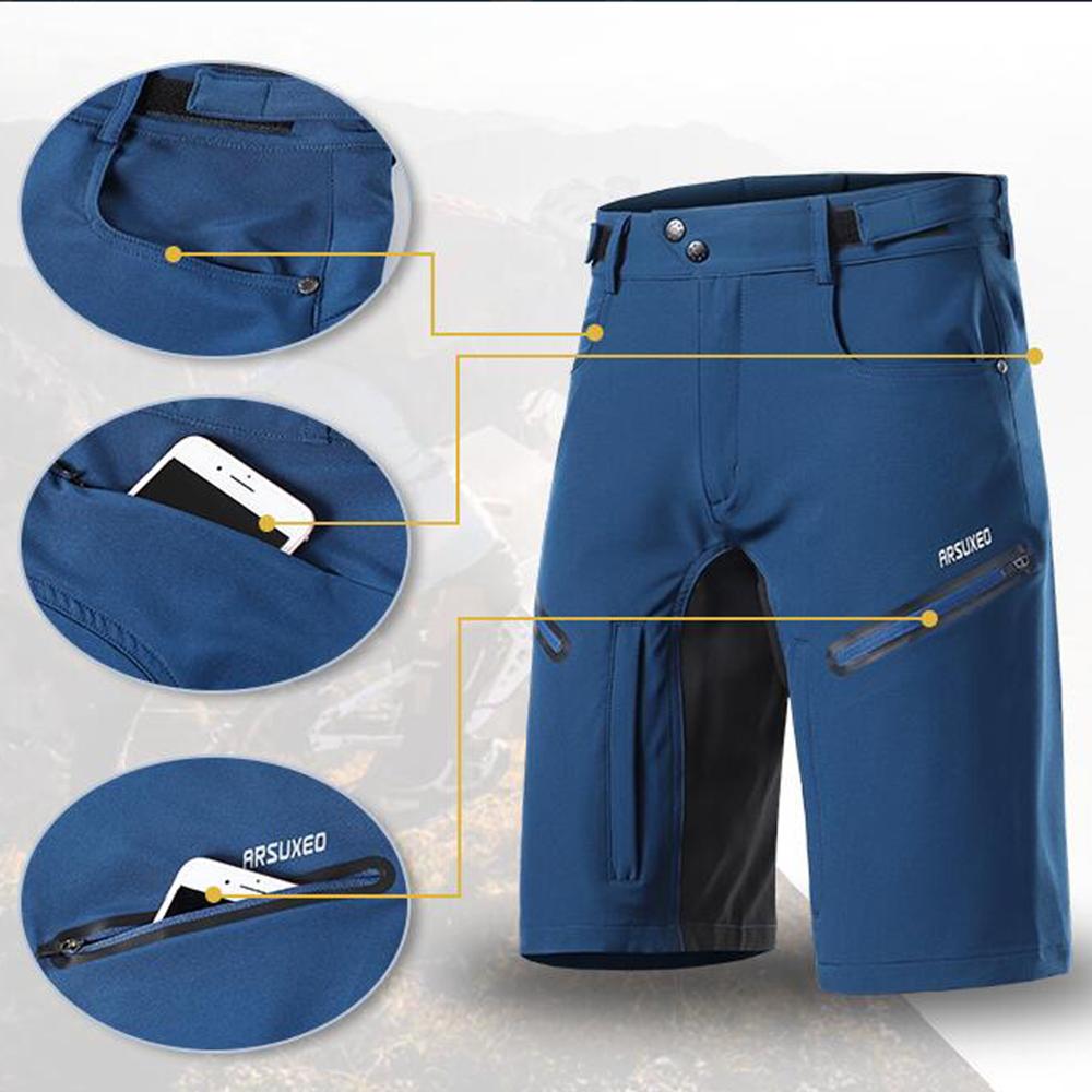 ARSUXEO Shorts de Ciclismo Mas - Mountain Biking Body Armour avaliação e preço
